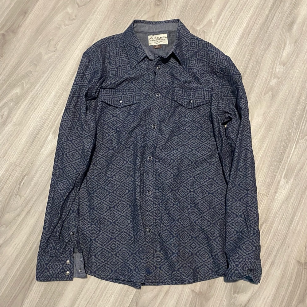 Cody James Western Button Down Shirt Size L